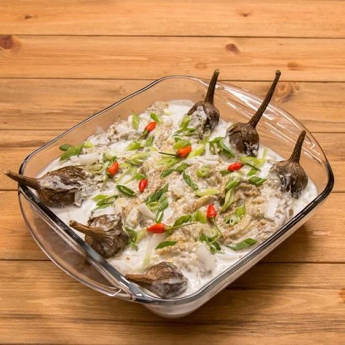 Image of Grilled eggplant with coconut milk
